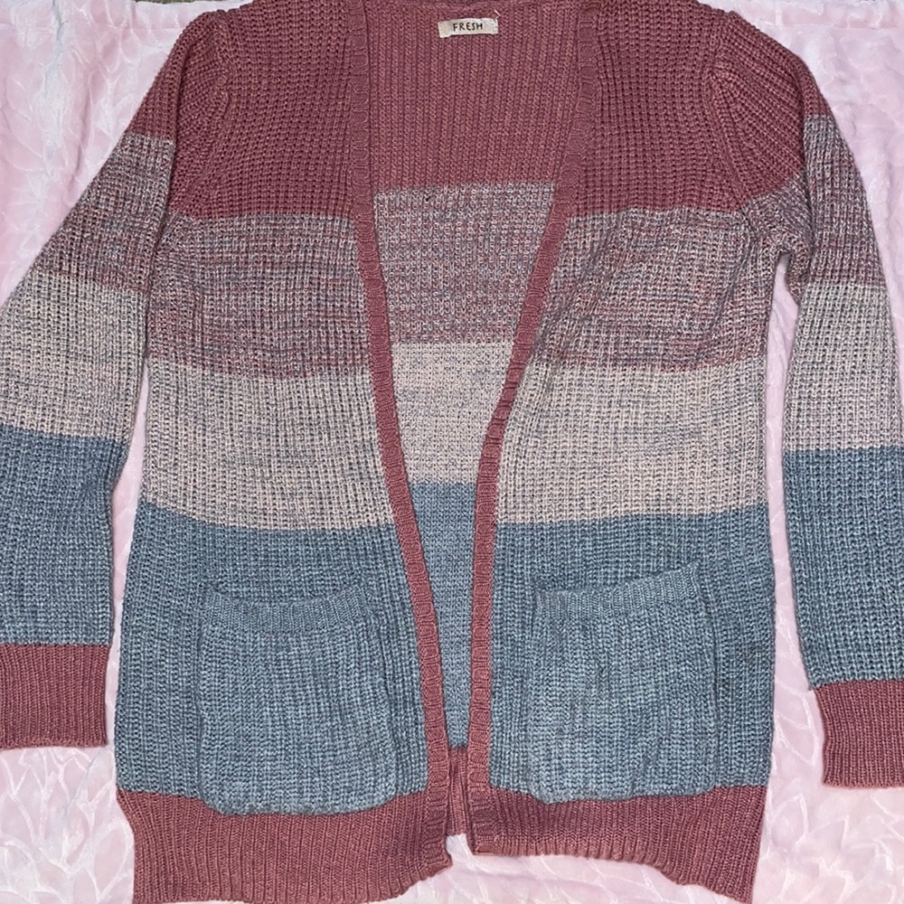 Striped cardigan